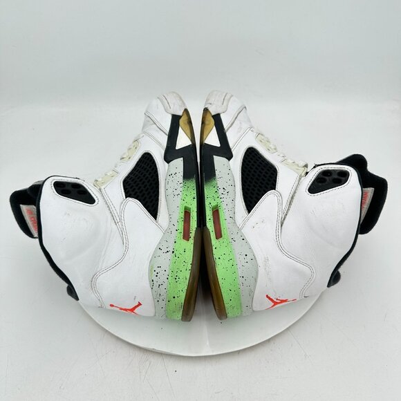 Nike Air Jordan 5 Retro Men Size 9 136027-115 Poison Green Mid Training Shoes - Picture 6 of 11